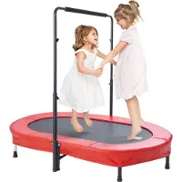 Vevor Trampoline pour enfants Indoor / Outdoor Mini trampoline pliable avec poignée, trampoline rebondissant Trampoline de jardin pour jeunes enfants