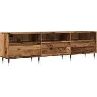 Syfax Meuble TV vieux bois 150x30x44,5 cm bois d'ingénierie