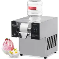 Vevor Machine à glace à neige commerciale, machine à glace à neige, machine à glace à neige 80 kg/24 heures, machine à glace raclée, machine électrique à cône de neige