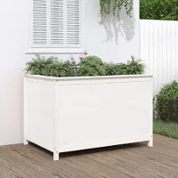 Prolenta Maison Exclusive - Potager surélevé blanc 119,5 x 82,5 x 78 cm Bois massif Pin