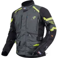 Rukka Veste textile moto Madagasca-R, anthracite/noir/jaune, 46