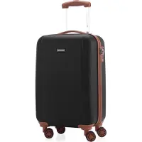 Hauptstadtkoffer Wannsee - Bagage à main trolley valise cabine valise rigide trolley avion Hardcase Caryy-On 38L,Noir