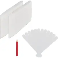 Relaxdays , lot de 300 étiquettes à enfoncer, pour l'étiquetage, plates-bandes et semis, jardin, 13 cm de long, étiquettes en plastique, blanches