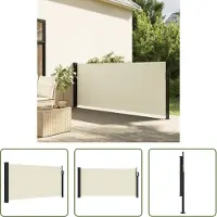 The Living Store Store latéral extensible Crème 100 x 300 cm