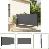 The Living Store Store latéral extensible Anthracite 100x300 cm