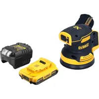 DeWalt DCW 210 D1 Ponceuse excentrique sans fil 18 V 125 mm Brushless + 1x batterie 2,0 Ah + chargeur