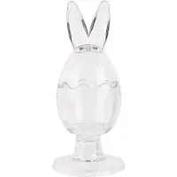 Clayre & Eef Pot en verre Œuf Ø 9x22 cm Verre transparent