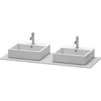Duravit Console XSQUARE avec 2 découpes 16x1400x550mm nordic we sdm
