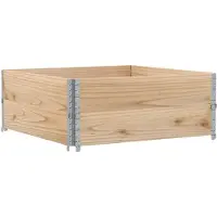 DKD Home Decor Rehausses pour palettes 2 pcs. 100x100 cm pin massif