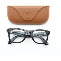 Ray-Ban RW4008 Meta Wayfarer noir brillant/clair