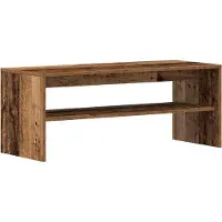 Syfax Meuble TV vieux bois 100x40x40 cm bois d'ingénierie