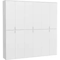 Ebuy24 ProjektX armoire de rangement 12 portes blanche.