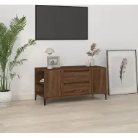 Prolenta Maison Exclusive - Meuble TV aspect chêne brun 102x44,5x50 cm Matériau dérivé du bois