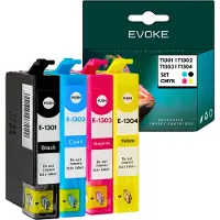 Evoke Cartouches pour Epson T1301 T1302 T1303 T1304 ️️ BX320FW BX525WD BX625FWD BX635FWD ️