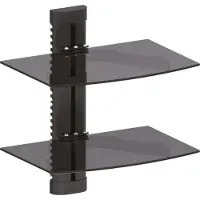 InLine Support mural , pour DVD, Blu-ray, récepteur satellite, max. 8 kg, noir