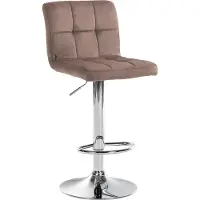 CLP Tabouret de bar Peru Velvet, couleur:bleu, structure couleur:blanc