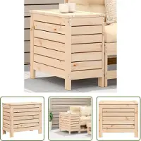 The Living Store Tabouret de jardin 62x31,5x52 cm Pin massif