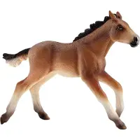 Schleich , Figurine Poulain Mustang, marron