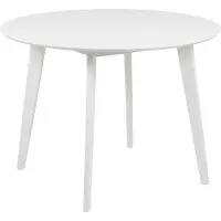 Actona Roxby Table à manger Ø105 cm, blanc.
