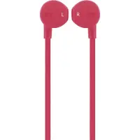 BigBen Interactive Ecouteurs Jack 3.5mm Câble plat Bouton Rose Bigben