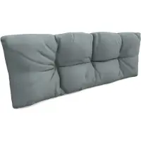 Pokar Coussin pour palette avec belle surpiqûre Garniture canapé-palette, Taille:Coussin arrière 120 x 40, Couleur:Bleu