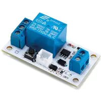 Whadda module relais bistable à 1 canal avec bouton-poussoir - 12 V
