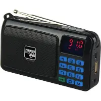 Powerplus Radio FM solaire et lecteur MP3 Crow Portable