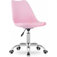 Leobert Chaise pivotante Valora ALBA - Rose | Chaise ergonomique tendance pour le bureau
