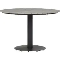 Ebuy24 Hector Table de jardin, Ø110 cm, gris.