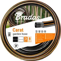 Bradas BradasWFC1/230 tuyau d'arrosage CARAT, 1/2", noir/orange, 30 m