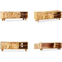 vidaXL Meuble TV en bois de manguier massif 118 x 35 x 40 cm - Meuble TV - Meubles TV - Buffets - Buffets