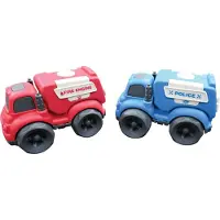 Lexibook Petites Voitures - Pack de police et camion de pompier