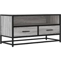 vidaXL Armoire TV Gris Sonoma 80x34,5x40 cm Bois composite et métal