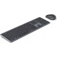 Hama multi device keyboard and mouse set black gre