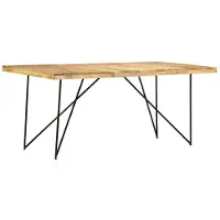 Prolenta Maison Exclusive - Table à manger 180 × 90 × 76 cm en bois massif de manguier