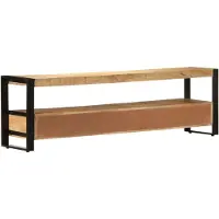 Prolenta Maison Exclusive - Meuble TV 150 x 30 x 45 cm en bois massif de manguier