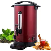 Arebos bouilloire à vin chaud 950 W | distributeur de boissons chaudes | 8,8 l | avec égouttoir, bec verseur, thermostat et protection contre la surchauffe