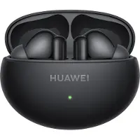 Huawei FreeBuds 6i Ecouteurs sans fil, Réduction de bruit active intelligente 3.0, Basses puissantes, Jusqu'à 35 heures d'autonomie, Bluetooth 5.3, Résistance à la poussière et à l'eau après, Noir