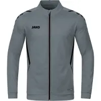 Jako Veste en polyester Challenge enfants - Gris pierre / Noir