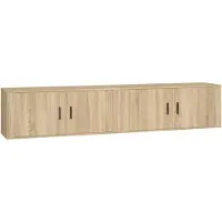 Syfax Meubles TV muraux 2 pcs chêne sonoma 100x34,5x40 cm