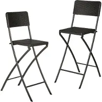 Relaxdays 10020761_46 2 Barhocker BASTIAN 10020761_46 schwarz