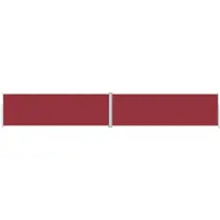 Syfax Auvent latéral rétractable Rouge 200x1200 cm