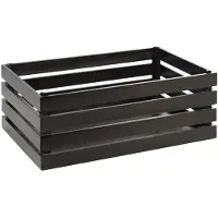 Aps Superbox Boîte en bois, GN 1/1, noir, hauteur : 200 mm, longueur : 555 mm