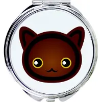Art-Dog Miroir de poche brun Havane de la marque