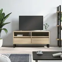 Prolenta Maison Exclusive - Meuble TV Chêne Sonoma 100x34,5x44,5 cm Matériau dérivé du bois