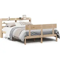 Syfax Cadre de lit sans matelas 150x200 cm bois de pin massif