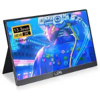 US Lipa HDR-50 Portable Monitor 2K 13,3 pouces - Écran externe - Moniteur portable pour ordinateur portable - Moniteur de jeu