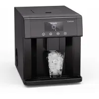 Klarstein Eiszeit Machine à glaçons - 15 kg/24 h, 3 tailles, écran tactile, réservoir 3 L, acier inoxydable, machine pour glaçons maison, Ice Maker noir