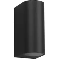 Milagro Applique d'extérieur OVALIS noire 2xGU10x40W en métal, dimensions : 15 x 6,8 x 8,1 cm, IP44, Eko-Light