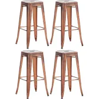 CLP lot de 4 tabourets de bar Joshua